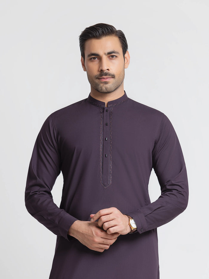 Embroidered Blended Shalwar Kameez - Emtkst6-99649