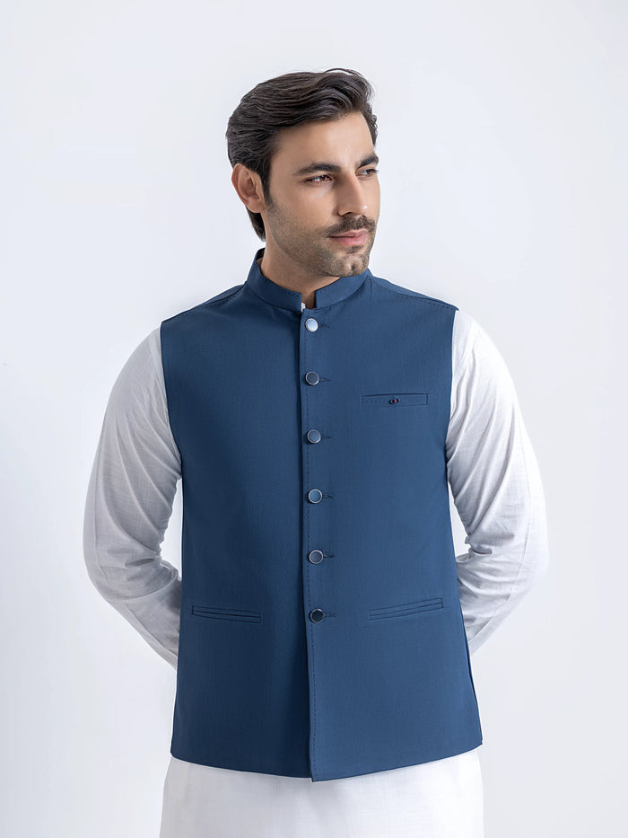 Plain Viscose Waistcoat - Emtwcp6-36006