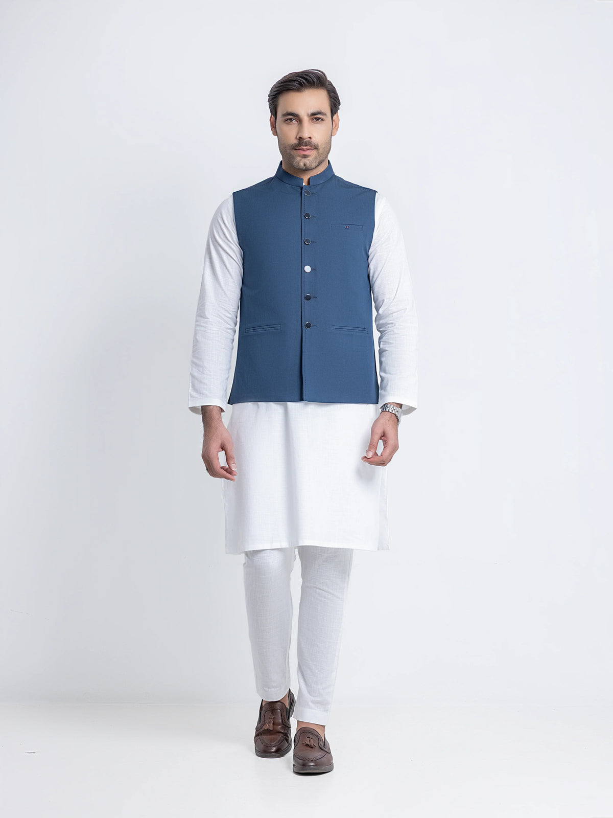 Plain Viscose Waistcoat - Emtwcp6-36006