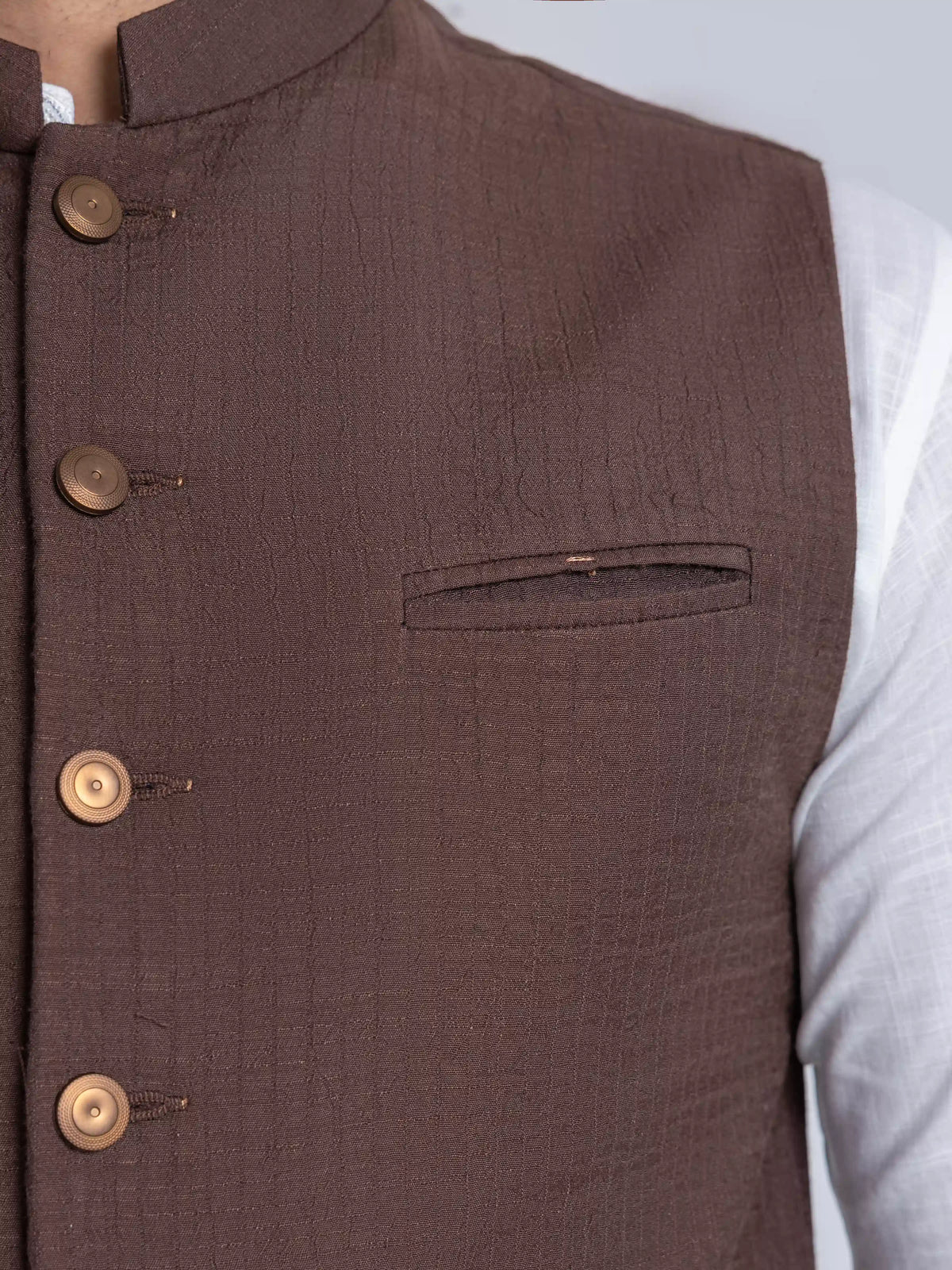 Plain Viscose Waistcoat - Emtwcp6-36015