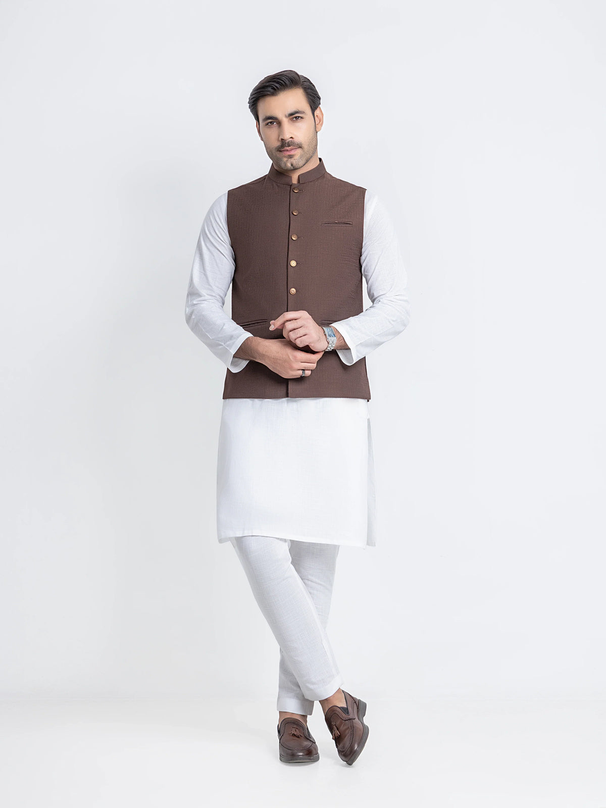 Plain Viscose Waistcoat - Emtwcp6-36015