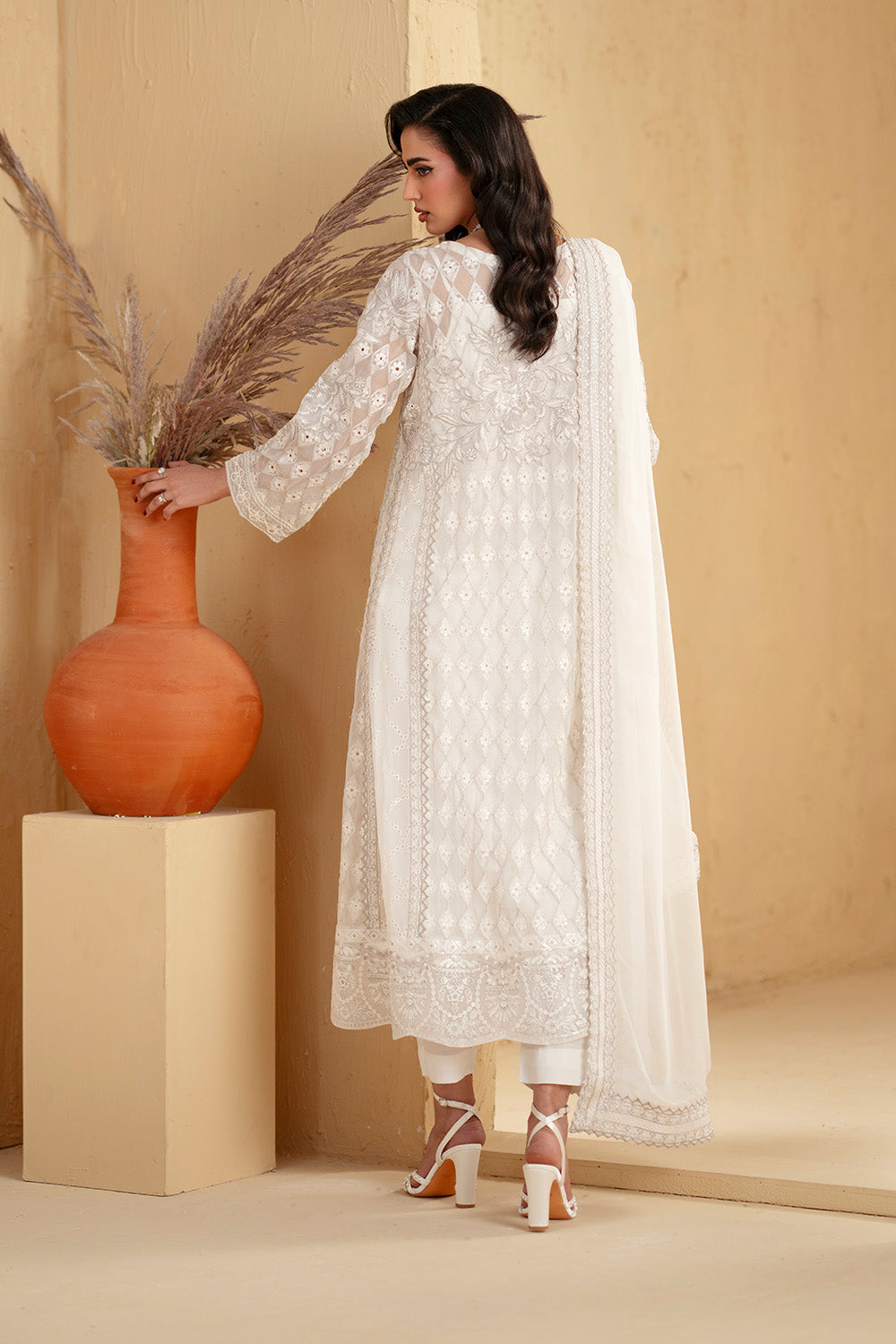 3 Piece Embroiderd Chiffon HEBA - FSU5669
