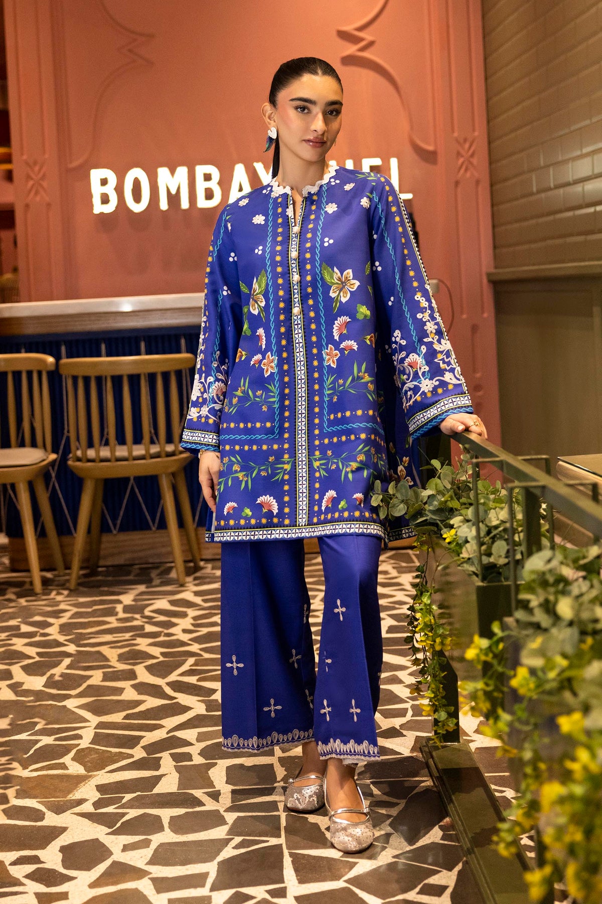 Multi Embroidered Khaddar Shirt