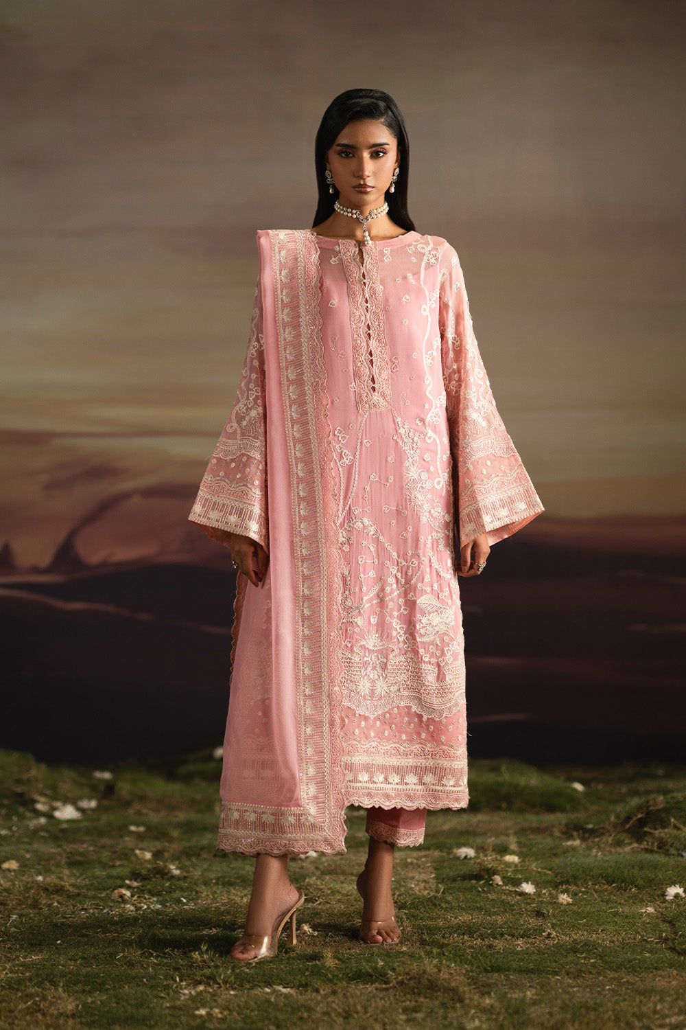 3-Piece-Embroiderd-Chiffon IYLA - FWU5704