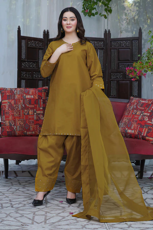 Farshi Shalwar Kameez 3 Pc Stitched