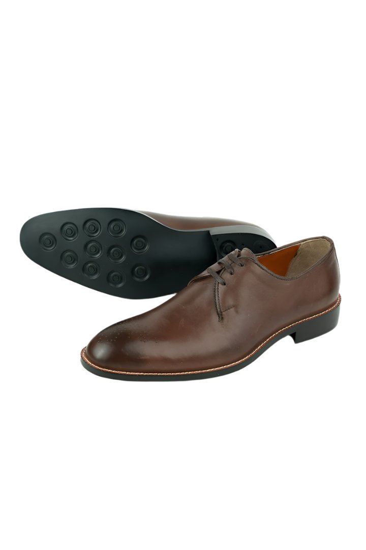 Brown Burnished Shoes