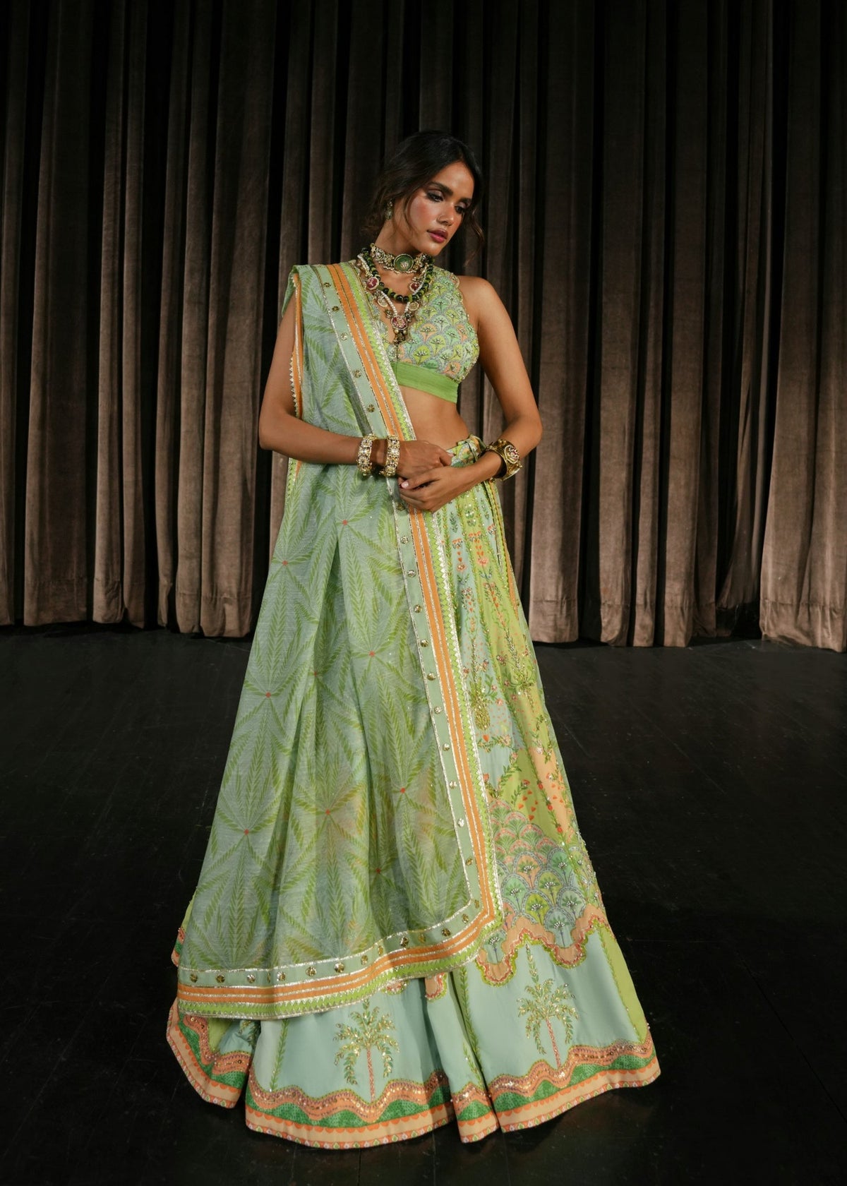 Mutiyaar Lehenga Choli Raw Silk