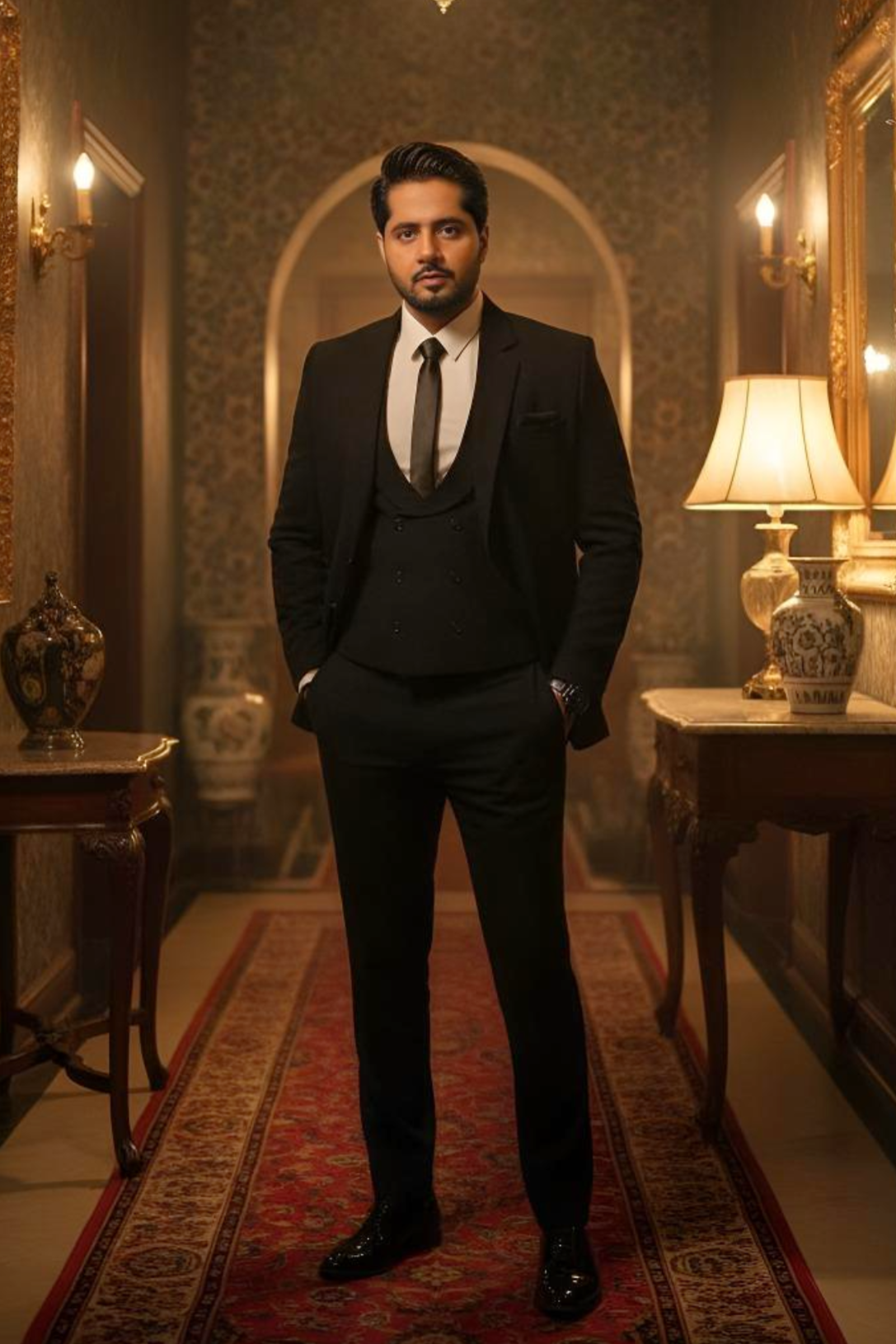 Black Armani 3p Suit