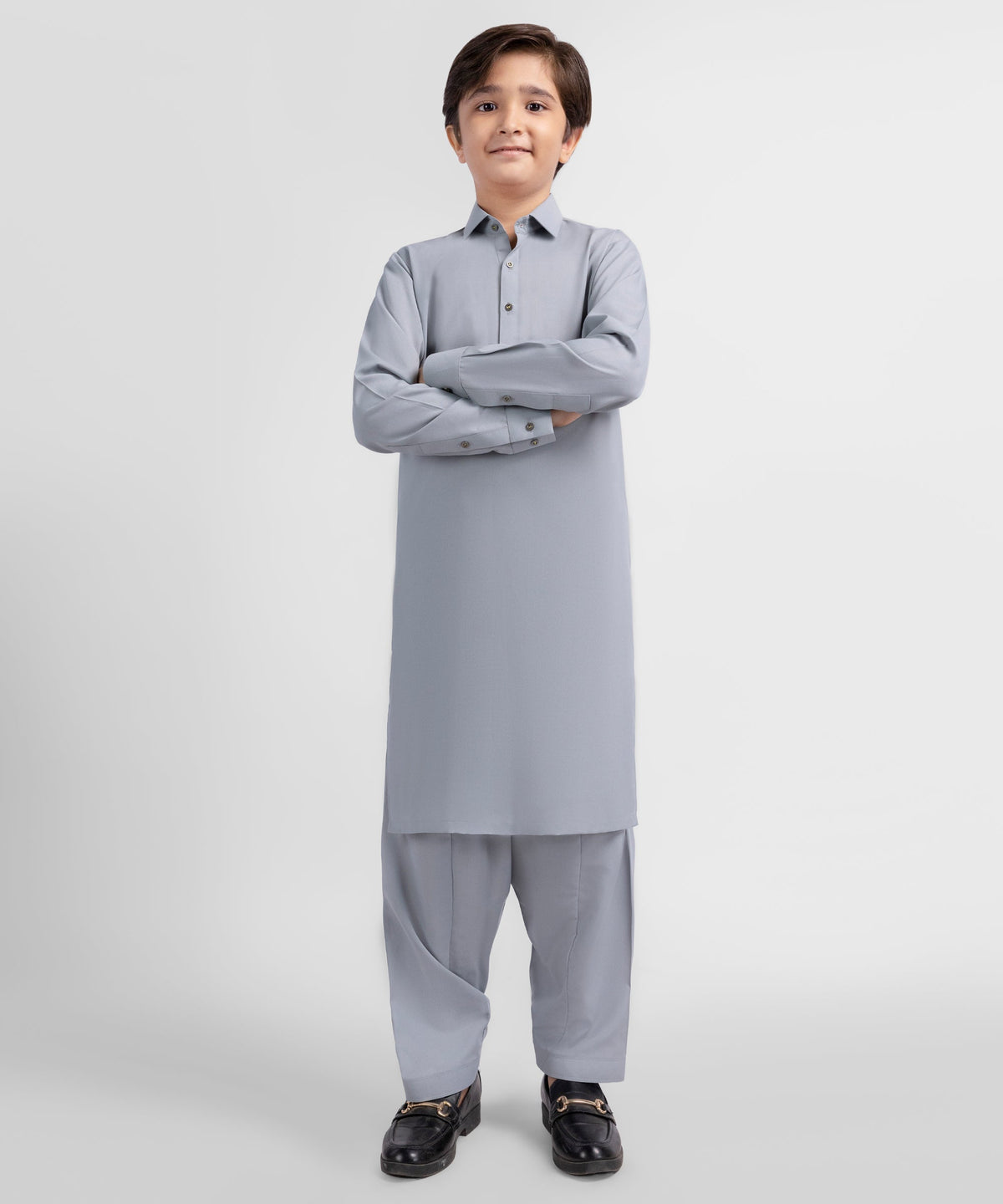 Grey Casual Kameez Shalwar