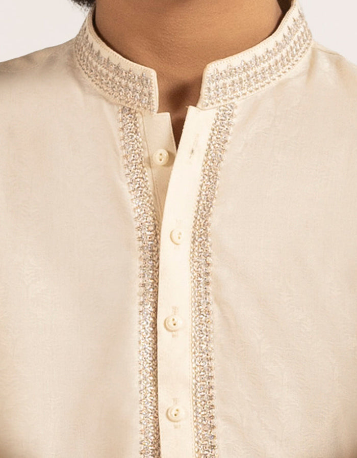 Cream Boys Formal Kurta