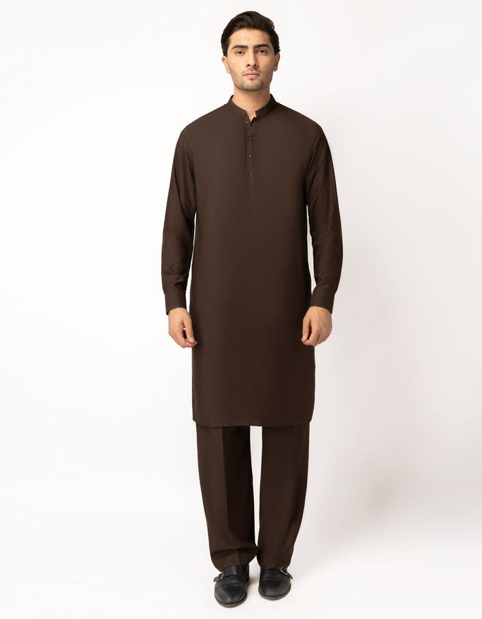 Deep Brown Unstitched Fabric