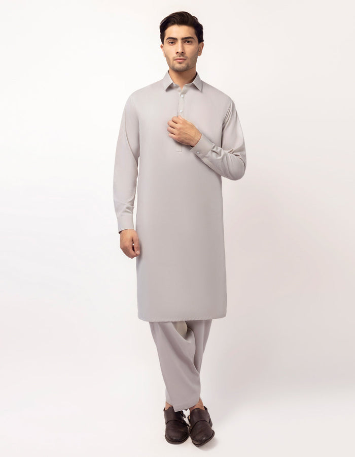 Smoke Grey Unstitched Fabric
