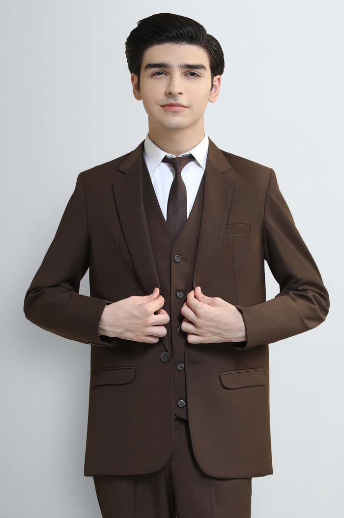 Brown Suiting for Boys