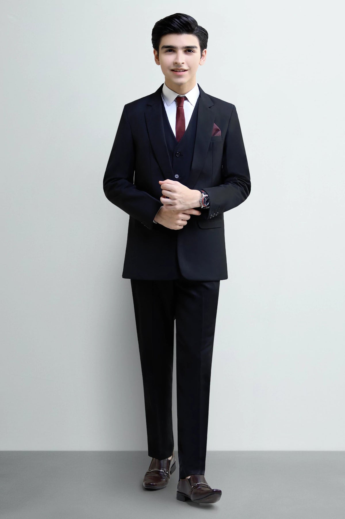 Black Suiting for Boys
