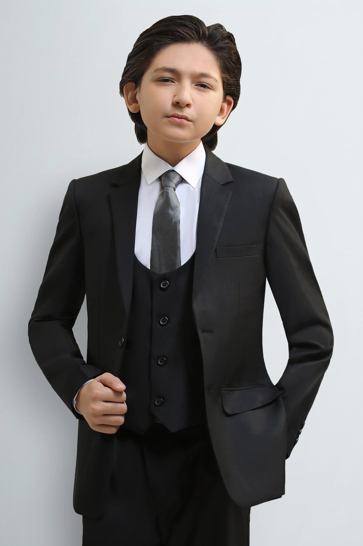 Black Suiting for Boys