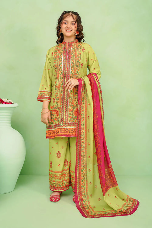 Poly Lawn Digital Printed 3 Pc Suit