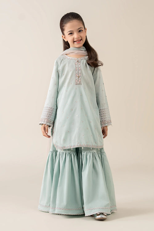 3 Piece Embroidered Lawn Suit-MKD-PF25-05-Blue