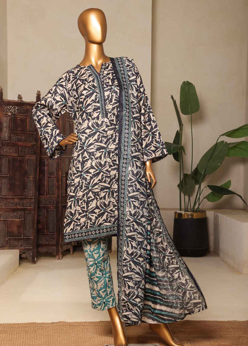 NSM-0198-PR-R2-5- 3 Piece Printed Stitched Suit