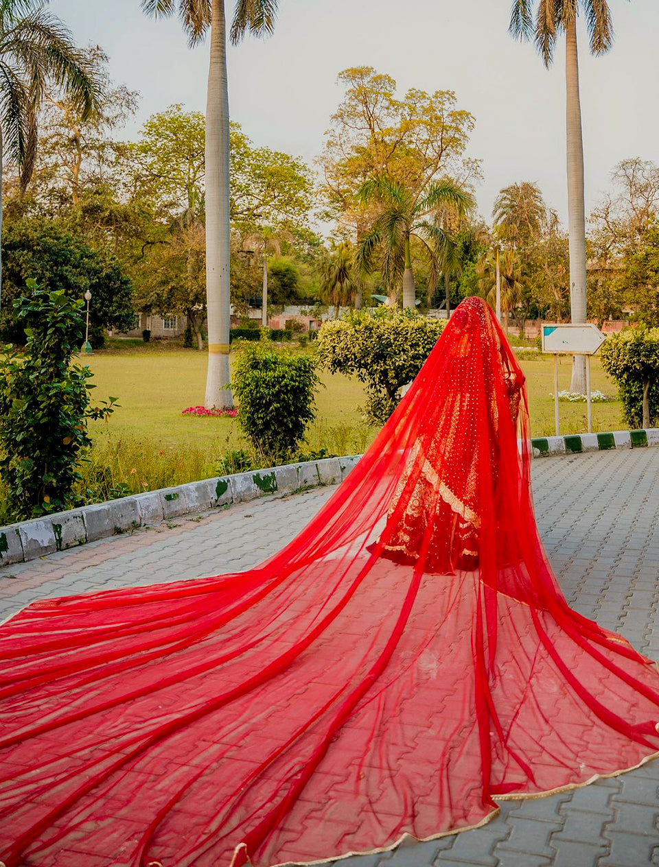 Bespoke Custom Embroidered Nikkah Veil