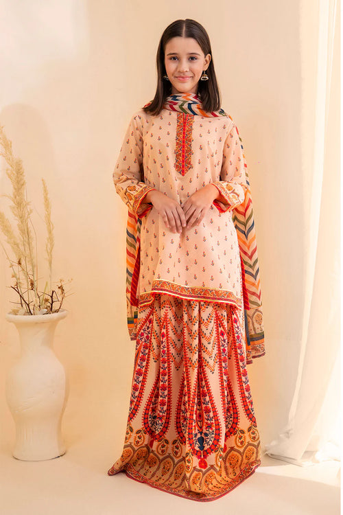 Poly Lawn Digital Printed 3 Pc Suit