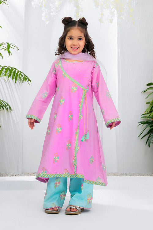 Cotton Silk Printed 3 Pc Suit