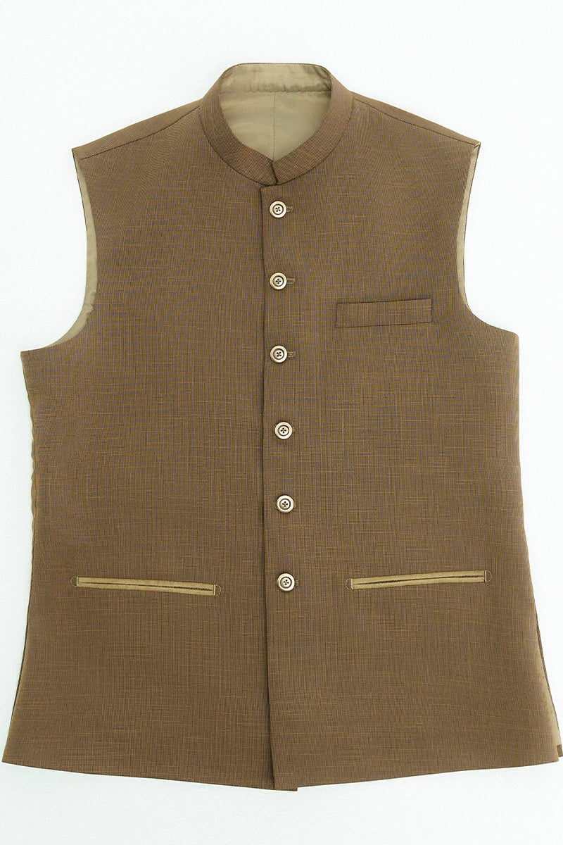 Camel Brown Waistcoat