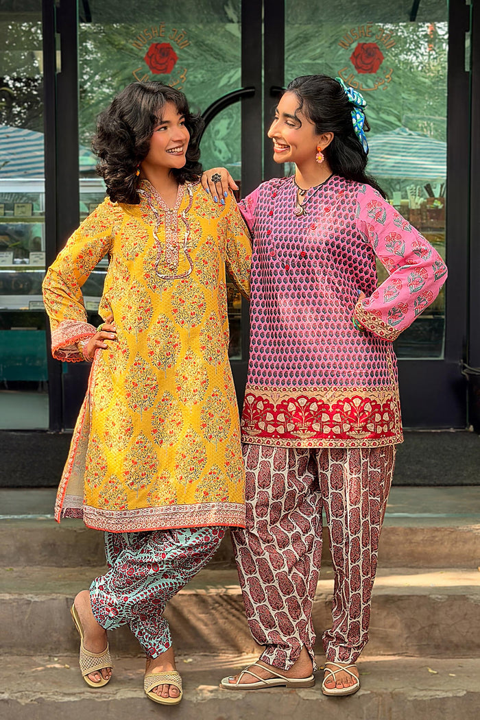 Multi Printed Fancy Dobby Shirt + Shalwar