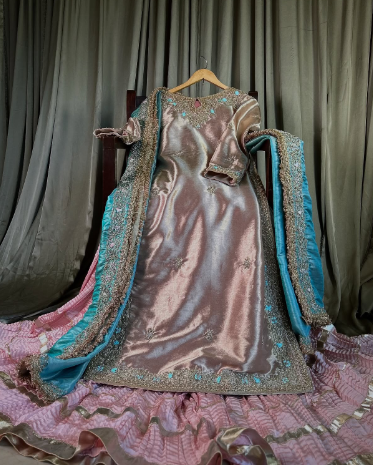 Gulrang Mehndi Sharara Outfit