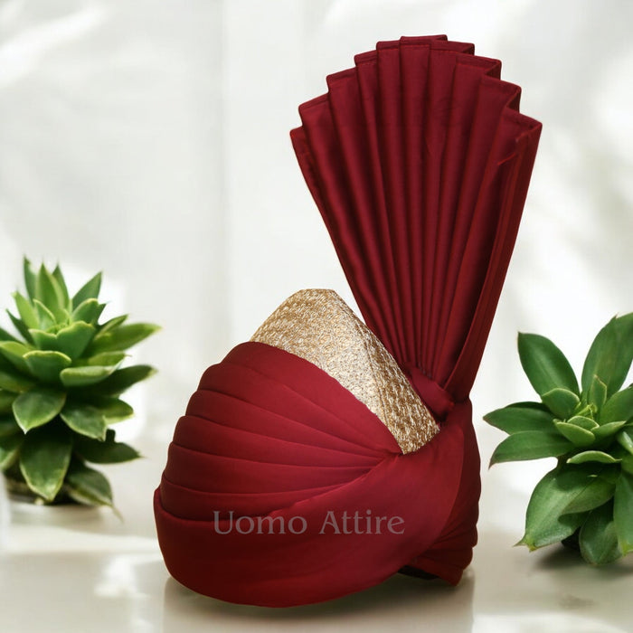 Short Shimla Pure Imported Silk Customized Turban