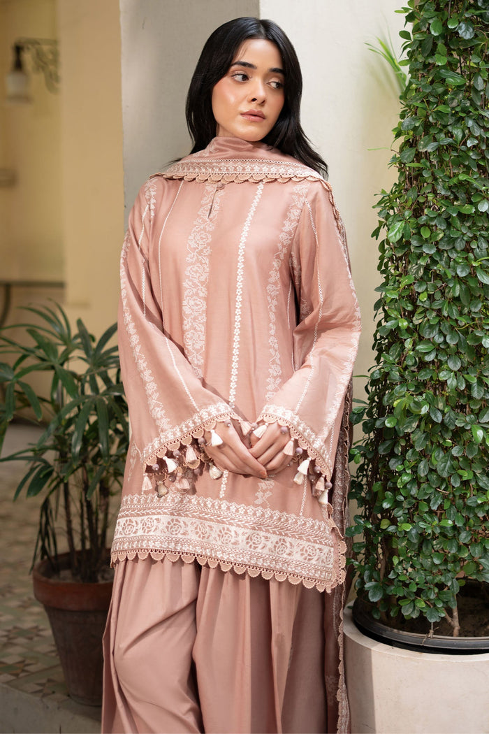 Rosette Haze 3 Piece Embroidered Suit