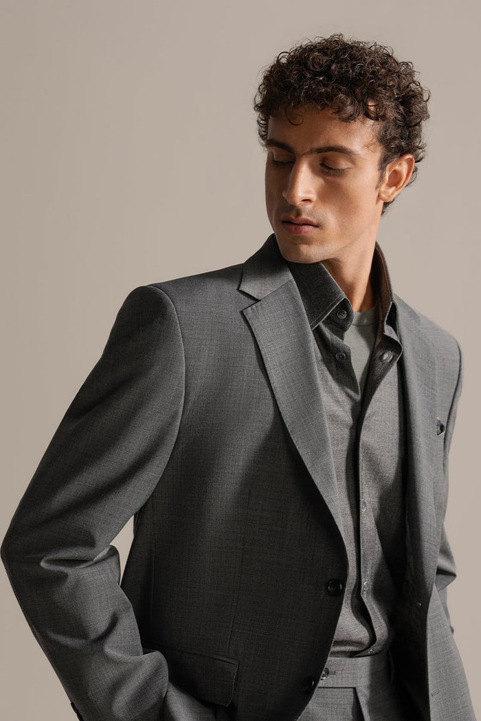 Charcoal Grey Single Breasted Suit