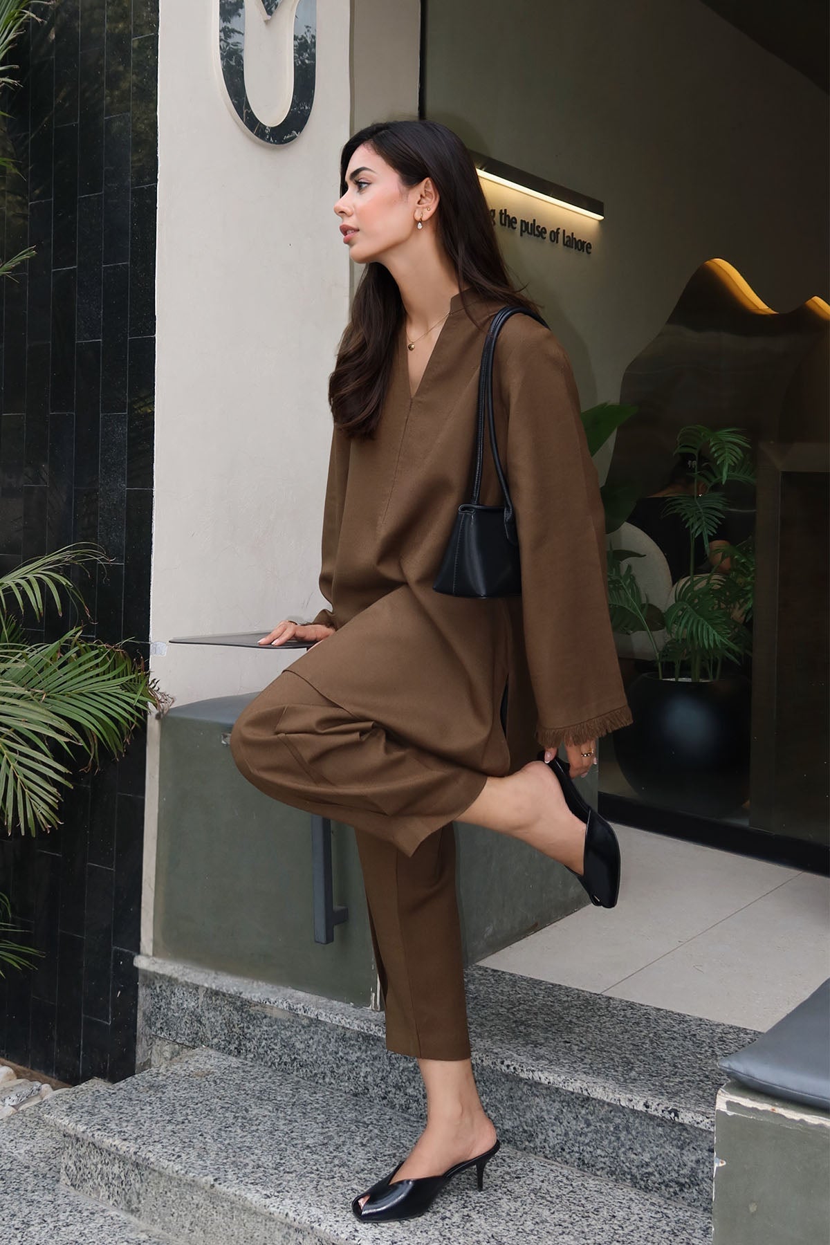 Khaki - 2 Piece Karandi RTW