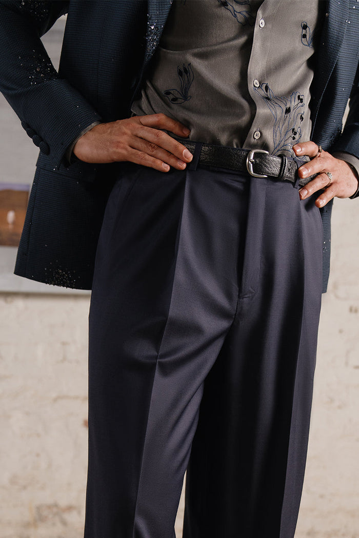 "bleue" Single Breast Suit