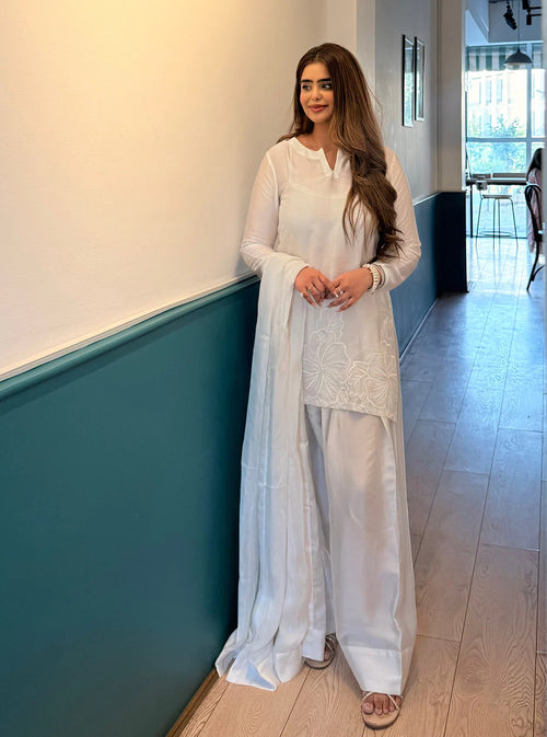 Roheen - with Farshi Shalwar - 3 Piece