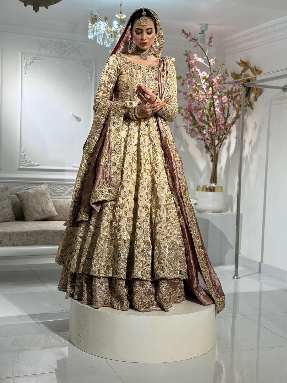Dusk of Golden Desire Bridal Ensemble
