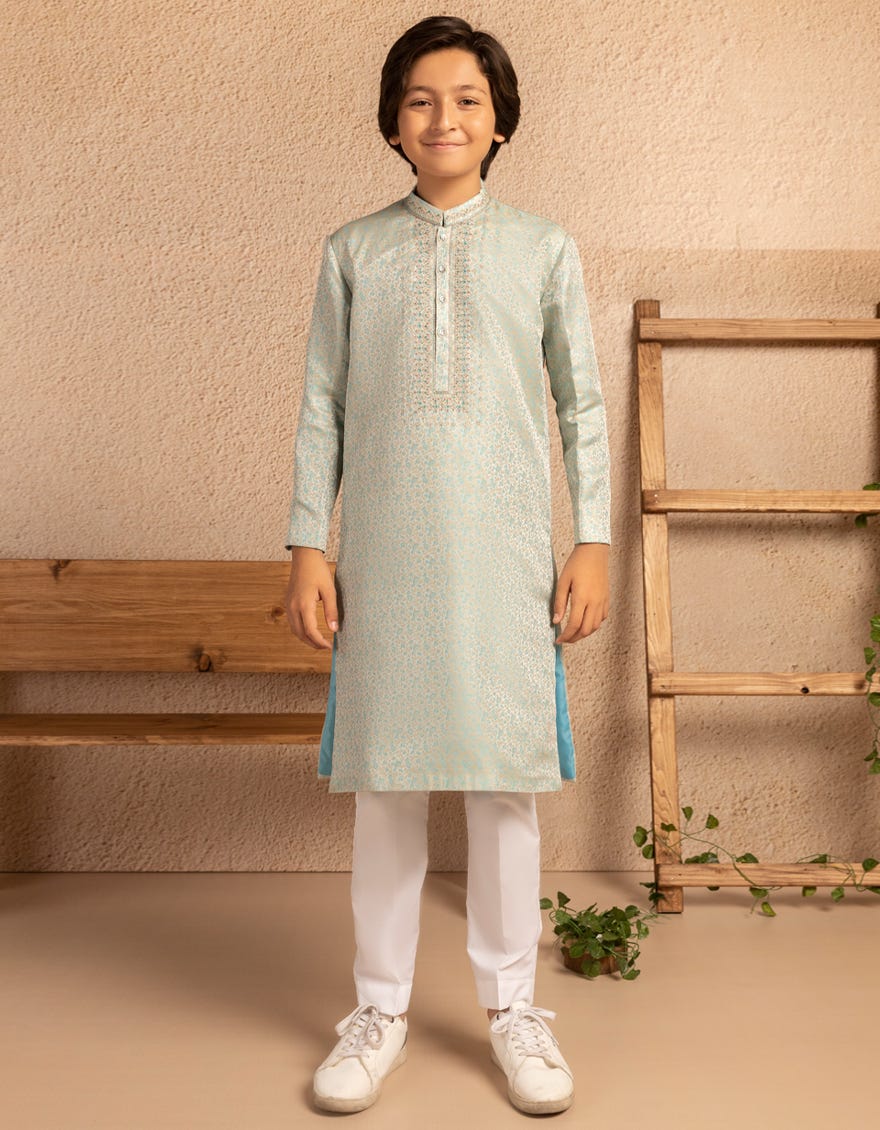 Blue Boys Formal Kurta