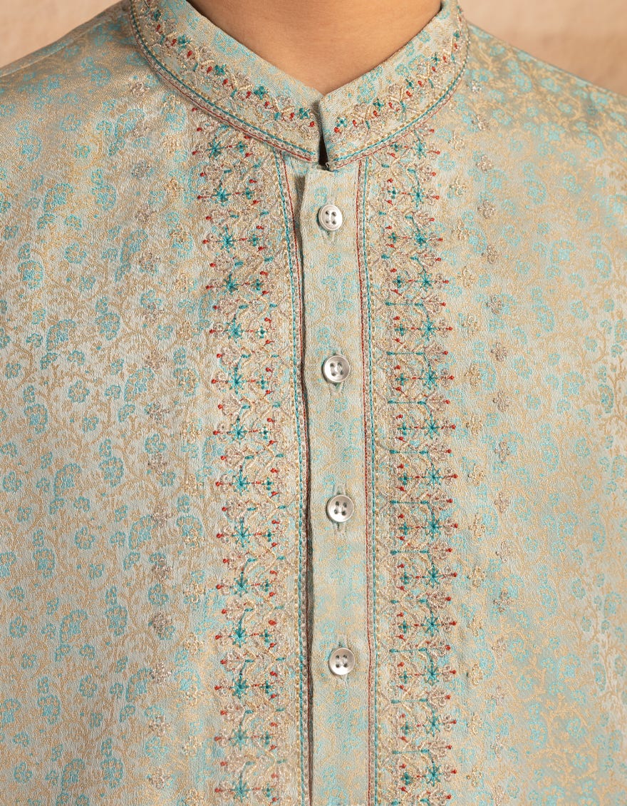 Blue Boys Formal Kurta