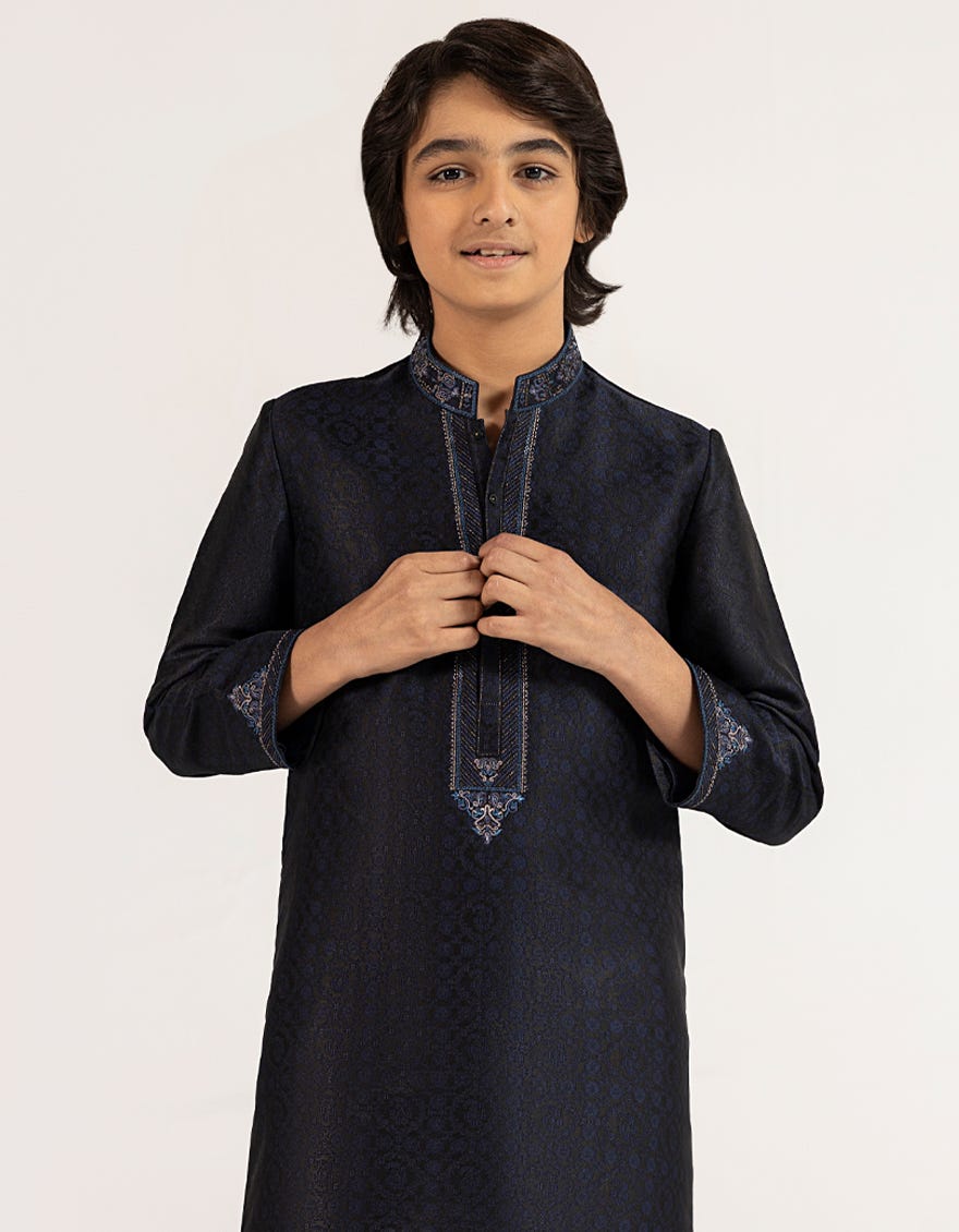 Blue Boys Formal Kurta