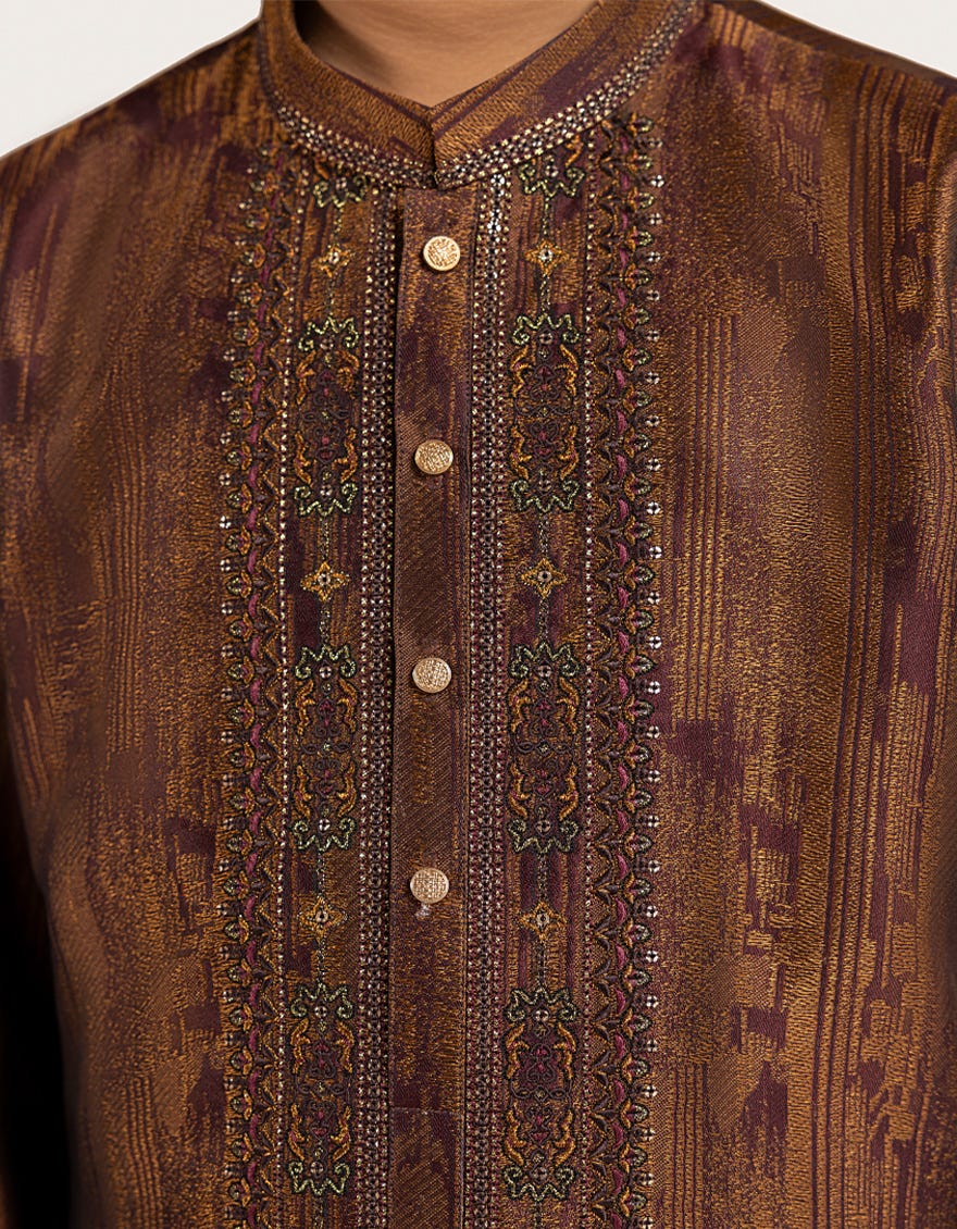 Maroon Boys Formal Kurta