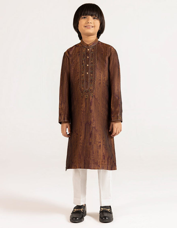 Maroon Boys Formal Kurta