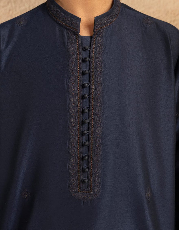 Navy Blue Boys Formal Kurta