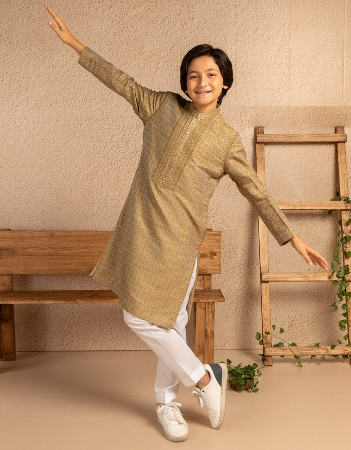 Light Green Boys Formal Kurta