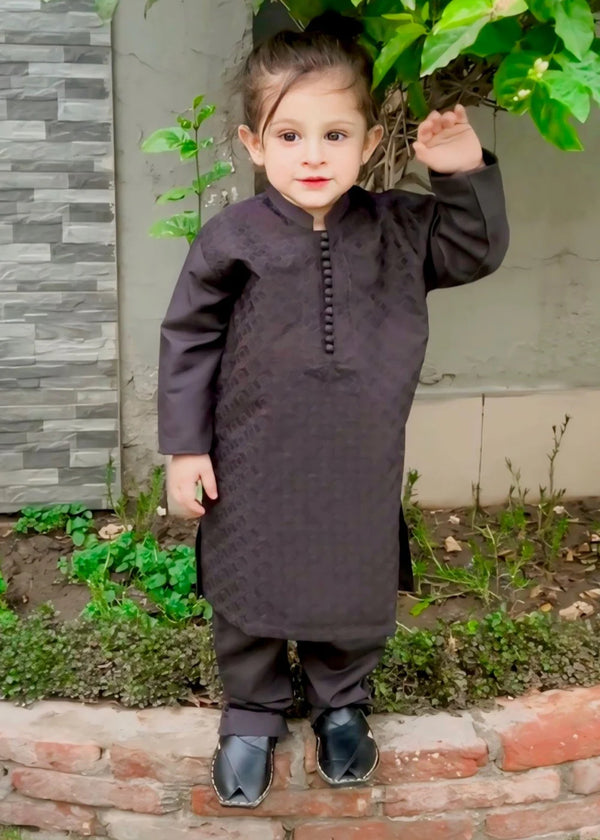 Black chicken Kurta Trouser - KE 016